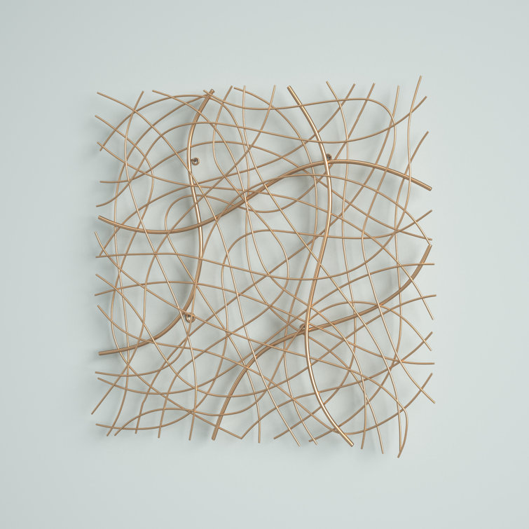 Mercury Row® Abstract Square Metal Wall Décor & Reviews Wayfair